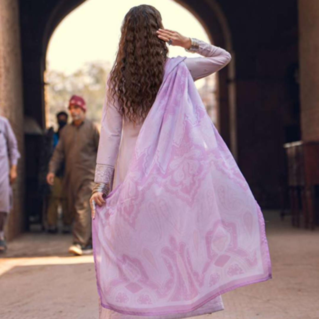 "Lilac Luxe Embroidered Ensemble" - Image 2