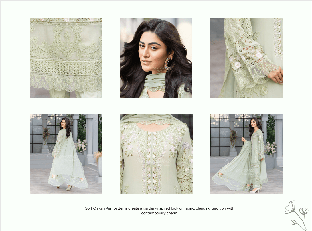 Fancy Suit With Chikankari Work - Image 2