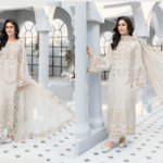 Fancy Suit With Chikankari Work