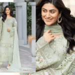 Fancy Suit With Chikankari Work