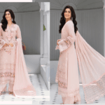 Fancy Suit With Chikankari Work