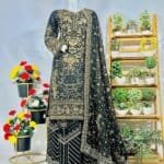 Long Embroidered Shirt With Gharara