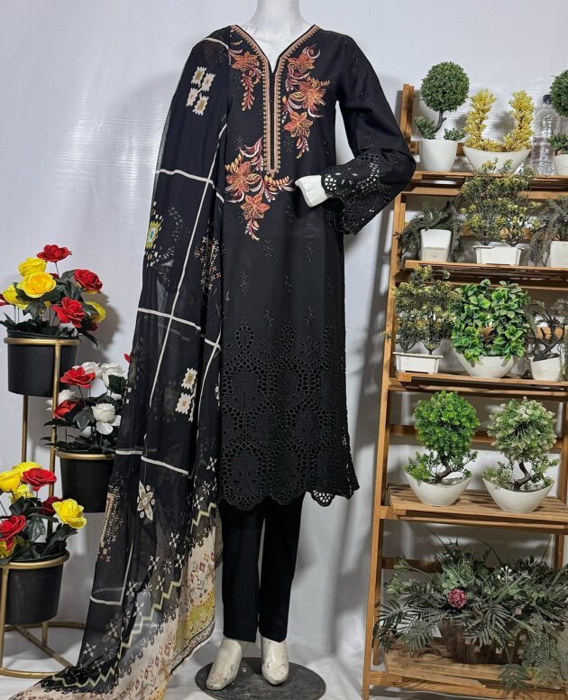 Graceful Embroidered Suit