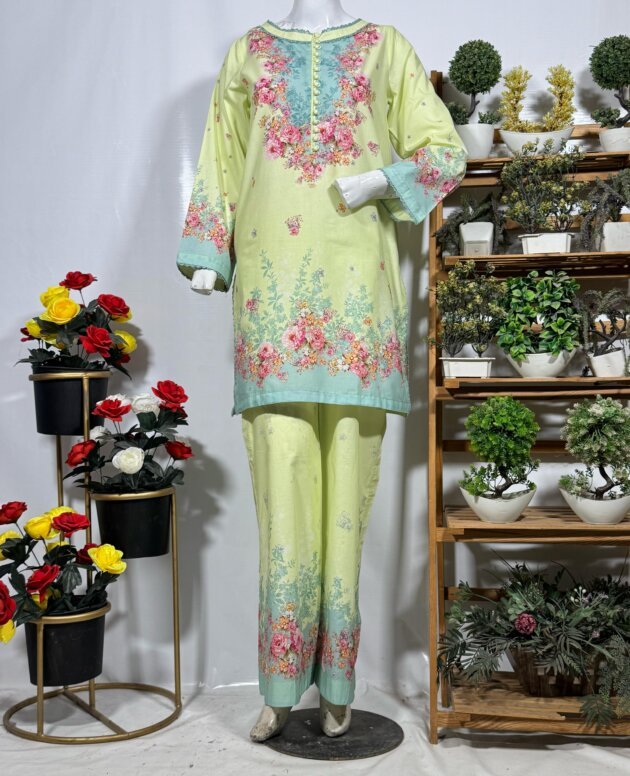 Casual Printed 2-Piece Suit