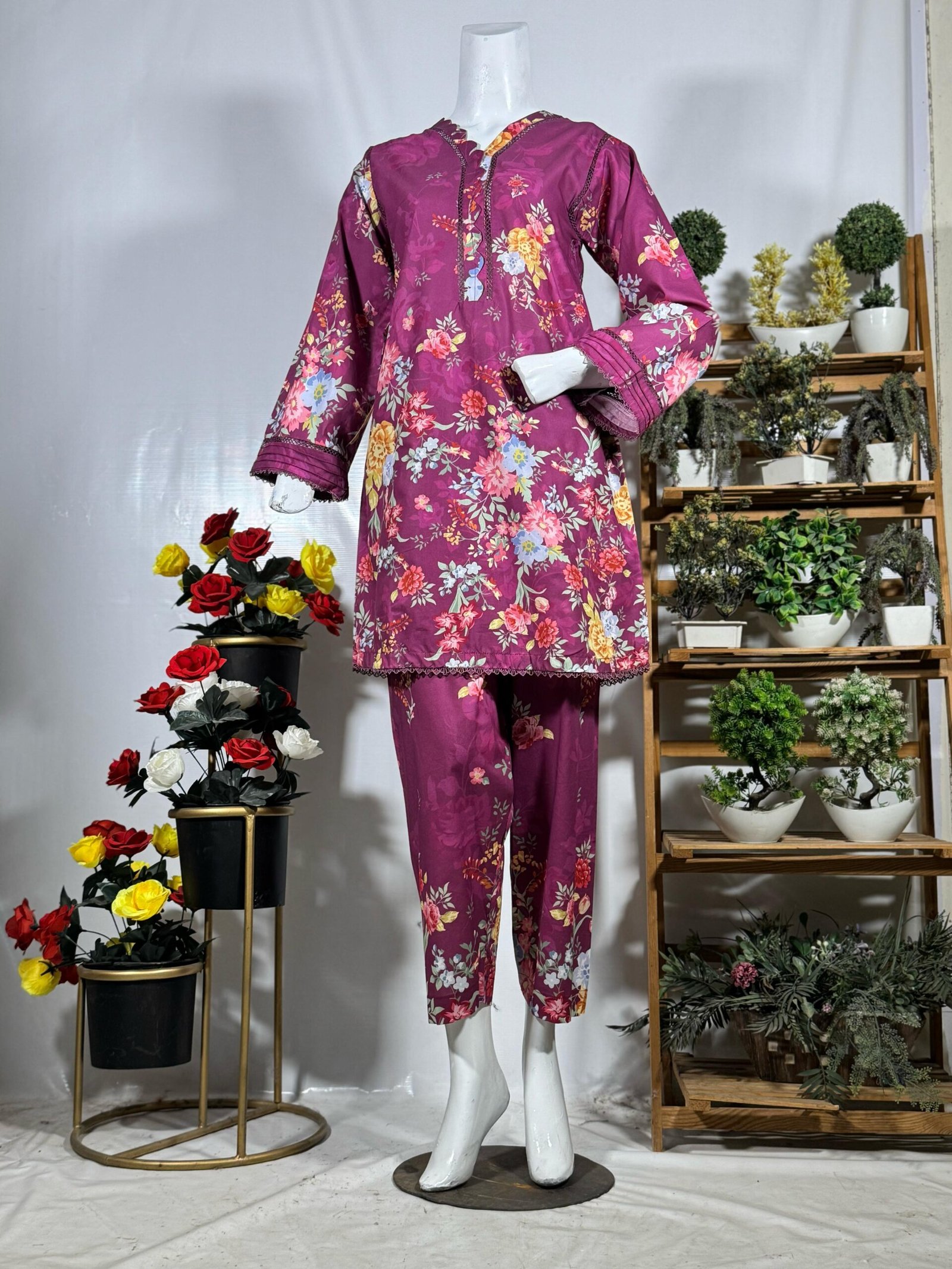 Floral Charm 2-Piece Suit