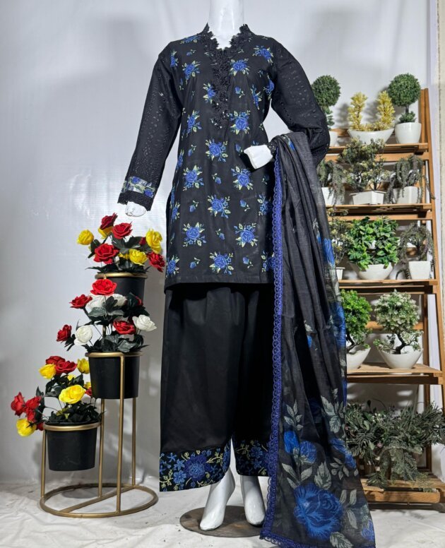 Midnight Bloom 3-Piece Suit